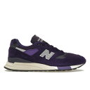 New Balance ニューバランス メンズ スニーカー 【New Balance 998 MiUSA Teddy Santis Plum Purple】 サイズ US_8.5(26.5cm) Plum Purple/White/Black