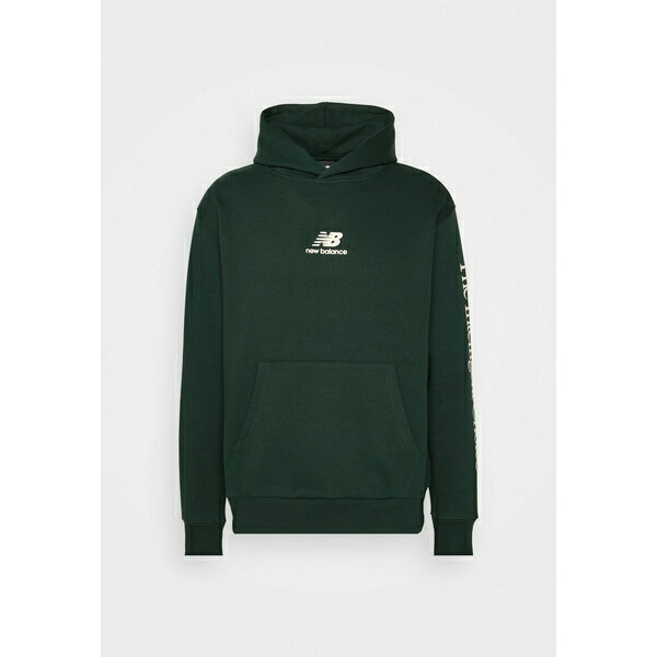 ニューバランス メンズ パーカー・スウェットシャツ アウター HOODIE - Sweatshirt - black emerald