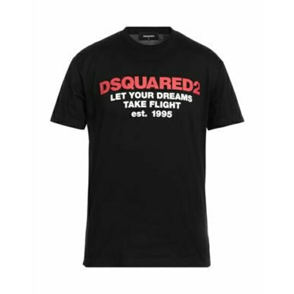【送料無料】 ディースクエアード メンズ Tシャツ トップス T-shirts Black