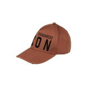 【送料無料】 ディースクエアード メンズ 帽子 アクセサリー Hats Brown