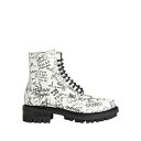 【送料無料】 ディースクエアード メンズ ブーツ シューズ Ankle boots White