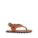 【送料無料】 ジル・サンダー メンズ サンダル シューズ Thong sandals Brown