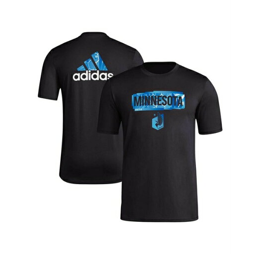 アディダス メンズ Tシャツ トップス Men's Black Minnesota United FC Local Pop AEROREADY T-shirt Black アディダス メンズ Tシャツ トップス Men's Black Minnesota United FC Local Pop AEROREADY T-shirt Black