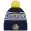 ˥塼  ˹ ꡼ Nashville SC New Era Repeat Cuffed Knit Hat with Pom Navy