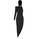 アレクサンドル・ボーティエ レディース ワンピース トップス Black Asymmetric Midi Dress Nero