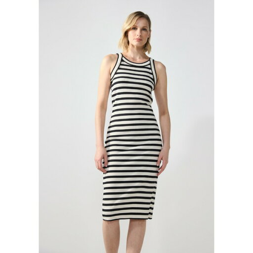 アンナ フィールド レディース ワンピース トップス Jersey dress - egret/black アンナ フィールド レディース ワンピース トップス Jersey dress - egret/black