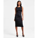 バースリー レディース ワンピース トップス Women's Ruched Sleeveless Midi Dress, Exclusively at Macy...