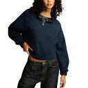 ラッキーブランド レディース パーカー・スウェットシャツ アウター Women's Half-Zip Lucky Fleece Cotton Sweatshir...