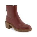 エアロソールズ レディース ブーツ シューズ Women's Garie Midcalf Block Heel Booties Clay Smooth Leat...