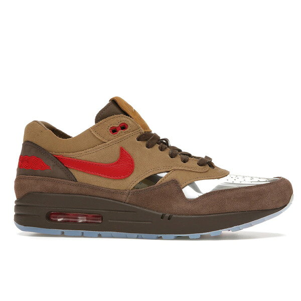 Nike ナイキ メンズ スニーカー 【Nike Air Max 1 CLOT Kiss of Death CHA】 サイズ US_7(25.0cm) Rocky Tan/Sport red