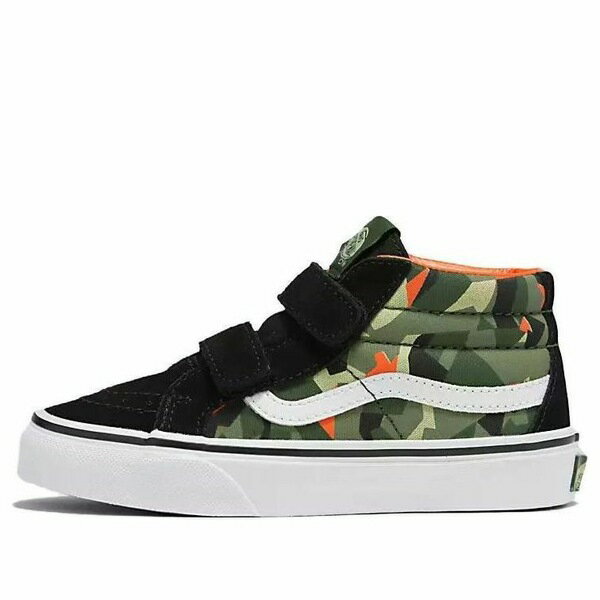 Vans バンズ メンズ スニーカー 【Vans Sk8-Mid Reissue Hook and Loop Shoes 'Black Green Orange' VN..