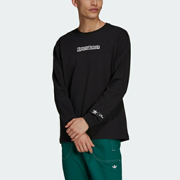 adidas アディダス メンズ スニーカー 【adidas originals Smps Kb Ls Tee Printing Sports Long Sleeves Black HA5819】 サイズ US_M_S