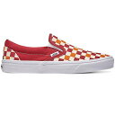 Vans バンズ メンズ スニーカー 【Vans Classic Slip-On Checkerboard Red White】 サイズ US_7(25.0cm) Red/White(4)