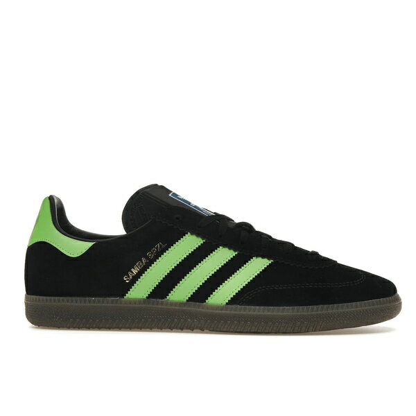 adidas アディダス メンズ スニーカー 【adidas Samba Deco SPZL Black Lucid Lime】 サイズ US_M_4 Core Black/Lucid Lime/Gum