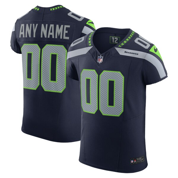 ʥ  ˥ե ȥåץ Seattle Seahawks Nike Vapor F.U.S.E. Elite Custom Jersey College Navy