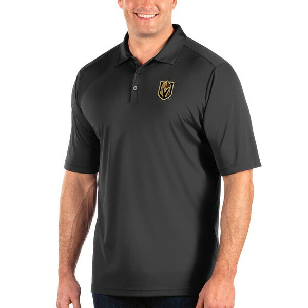 AeBOA Y |Vc gbvX Vegas Golden Knights Antigua Big & Tall Tribute Polo Gray