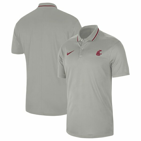 iCL Y |Vc gbvX Washington State Cougars Nike 2023 Sideline Coaches Performance Polo Gray