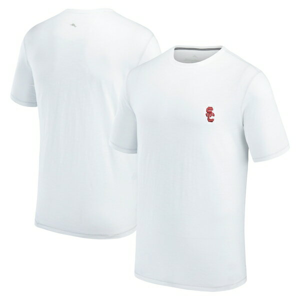 トッミーバハマ メンズ Tシャツ トップス USC Trojans Tommy Bahama Sport Bali Beach TShirt White