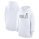 カールバンクス レディース パーカー・スウェットシャツ アウター Baltimore Orioles GIII 4Her by Carl Banks Women's Bedazzled Pullover Hoodie White