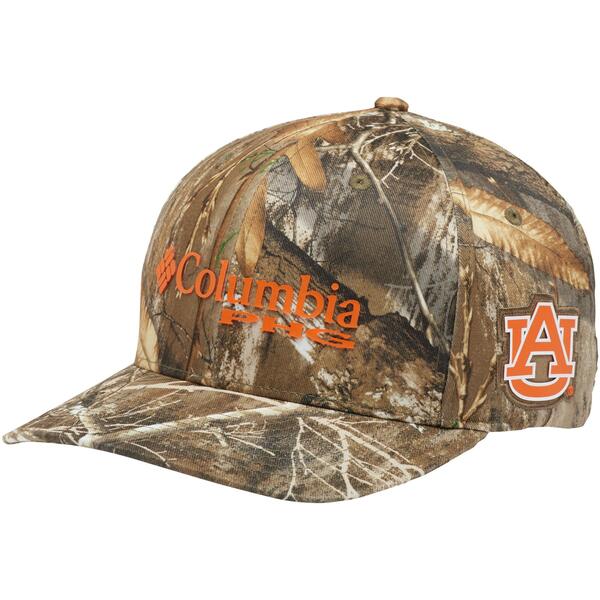 ӥ  ˹ ꡼ Auburn Tigers Columbia Unisex Mossy Oak Bottomland Flex Hat Realtree Camo