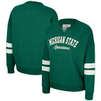 コロシアム レディース パーカー・スウェットシャツ アウター Michigan State Spartans Colosseum Women's Perfect Date?Notch Neck Pullover Sweatshirt Green