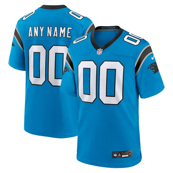 ナイキ メンズ ユニフォーム トップス Carolina Panthers Nike Alternate Custom Game Jersey Blue 2