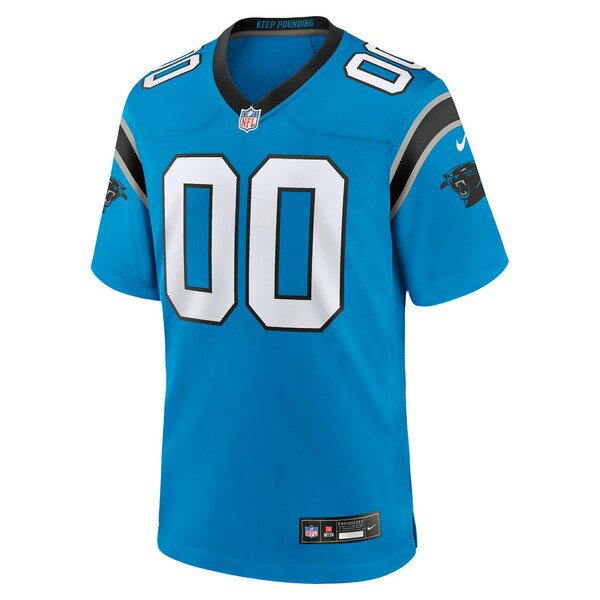 ナイキ メンズ ユニフォーム トップス Carolina Panthers Nike Alternate Custom Game Jersey Blue 3