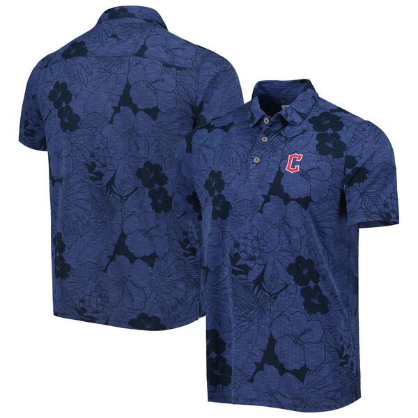 gb~[on} Y |Vc gbvX Cleveland Guardians Tommy Bahama Blooms Polo Navy