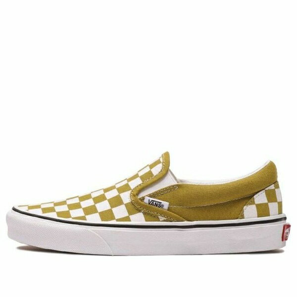 Vans バンズ メンズ スニーカー 【Vans Classic Slip-On 'Checkerboard - Olive Oil' VN0A4U381GI】 サ..