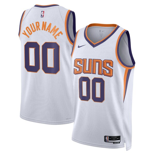 ナイキ メンズ ユニフォーム トップス Phoenix Suns Nike Unisex 2022/23 Swingman Custom Jersey White Association Edition