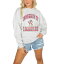 ǥ ǥ ѡåȥ  Louisville Cardinals Gameday Couture Women's Drop Shoulder Fleece Drop Pullover Sweatshirt Gray