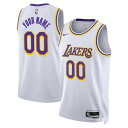 ナイキ メンズ ユニフォーム トップス Los Angeles Lakers Nike Unisex Swingman Custom Jersey White Association Edition