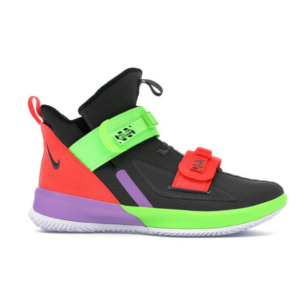 Nike ナイキ メンズ スニーカー 【Nike LeBron Soldier 13 Thunder Grey Bright Crimson Electric Green】 サイズ US_10(28.0cm) Thunder Grey/Bright Crimson-Electric Green