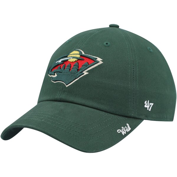 tH[eB[Zu fB[X Xq ANZT[ Minnesota Wild '47 Women's Miata Clean Up Adjustable Hat Green