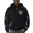 【送料無料】 スターター メンズ ジャケット＆ブルゾン アウター Las Vegas Raiders Starter Thursday Night Gridiron FullZip Hoodie Black