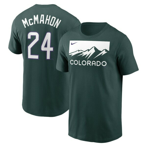 ナイキ メンズ Tシャツ トップス Ryan McMahon Colorado Rockies Nike City Connect Name & Number TShirt Green