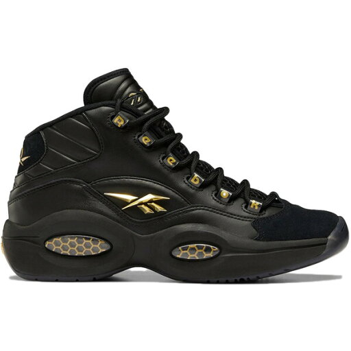Reebok リーボック メンズ スニーカー 【Reebok Question Mid Black Gold】 サイズ US_9(27.0cm) Black/Black/Gold Metallic Reebok リーボック メンズ スニーカー 【Reebok Question Mid Black Gold】 サイズ US_9(27.0cm) Black/Black/Gold Metallic