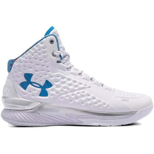 Under Armour アンダーアーマー メンズ スニーカー 【UA Curry 1 Splash Party (2021)】 サイズ US_7.5(25.5cm) White/Metallic Silver-Blue Under Armour アンダーアーマー メンズ スニーカー 【UA Curry 1 Splash Party (2021)】 サイズ US_7.5(25.5cm) White/Metallic Silver-Blue