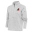 ƥ ǥ ѡåȥ  Arizona Diamondbacks Antigua Women's Logo Fortune QuarterZip Pullover Jacket Heather Gray