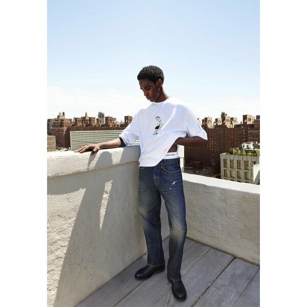 カルバンクライン メンズ Tシャツ トップス CLASSIC KATE TEE UNISEX - Long sleeved top - brilliant white