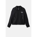 ヴェルサーチ メンズ ジャケット&ブルゾン アウター BLOUSON CAVALLERY STAMP - Summer jacket - black