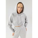 イーブン アンド オド レディース フィットネス スポーツ Sweatshirt - mottled light grey