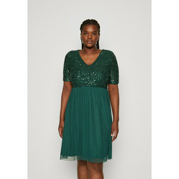 アンナ フィールド カーヴィ レディース ワンピース トップス Cocktail dress / Party dress - dark green