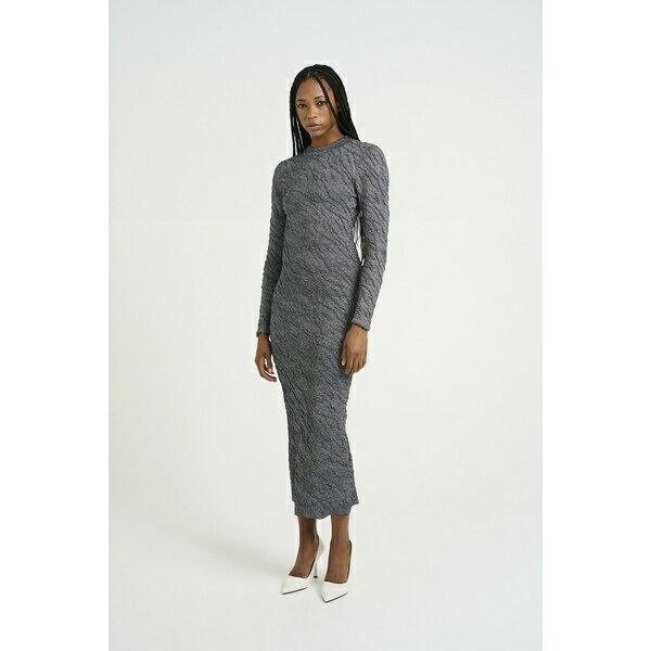 ゲタス レディース ワンピース トップス PILLA DRESS - Jumper dress - black/silver