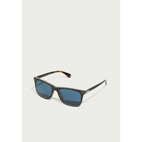 ラルフローレン レディース サングラス&アイウェア アクセサリー UNISEX - Sunglasses - shiny tartan blue/green