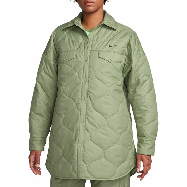 ナイキ ブルゾン レディース ナイキ レディース ジャケット＆ブルゾン アウター Nike Sportswear Women's Essentials Quilted Trench Oil Green