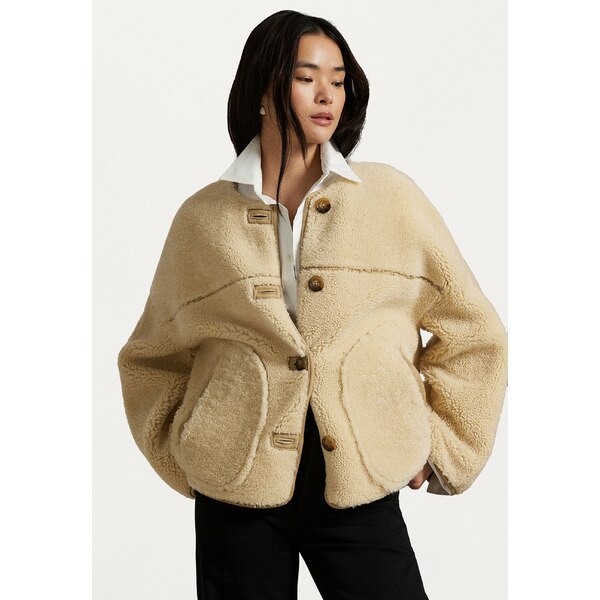 ե ǥ 㥱åȡ֥륾  REVERSIBLE SHEARLING LINER JACKET - Leather jacket...