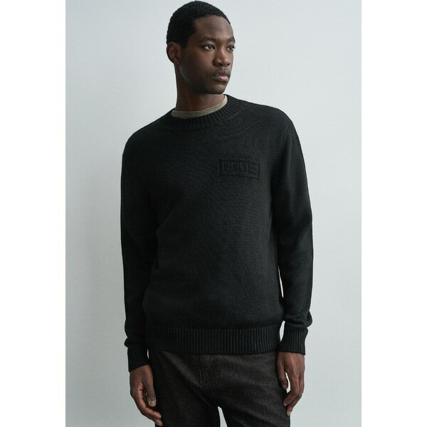 ジーシーディーエス メンズ ニット&セーター アウター EMBOSSED LOGO SWEATER - Jumper - black(4)