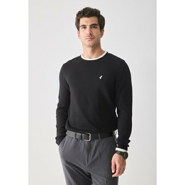 ピア ワン メンズ ニット&セーター アウター Jumper - black/whitE(4)