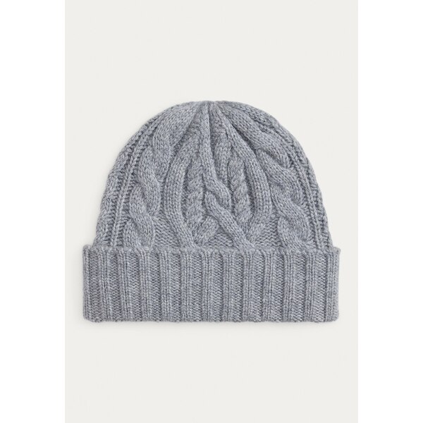 ラルフローレン メンズ 帽子 アクセサリー CABLE-KNIT WOOL-CASHMERE BEANIE UNISEX - Beanie - steel ..